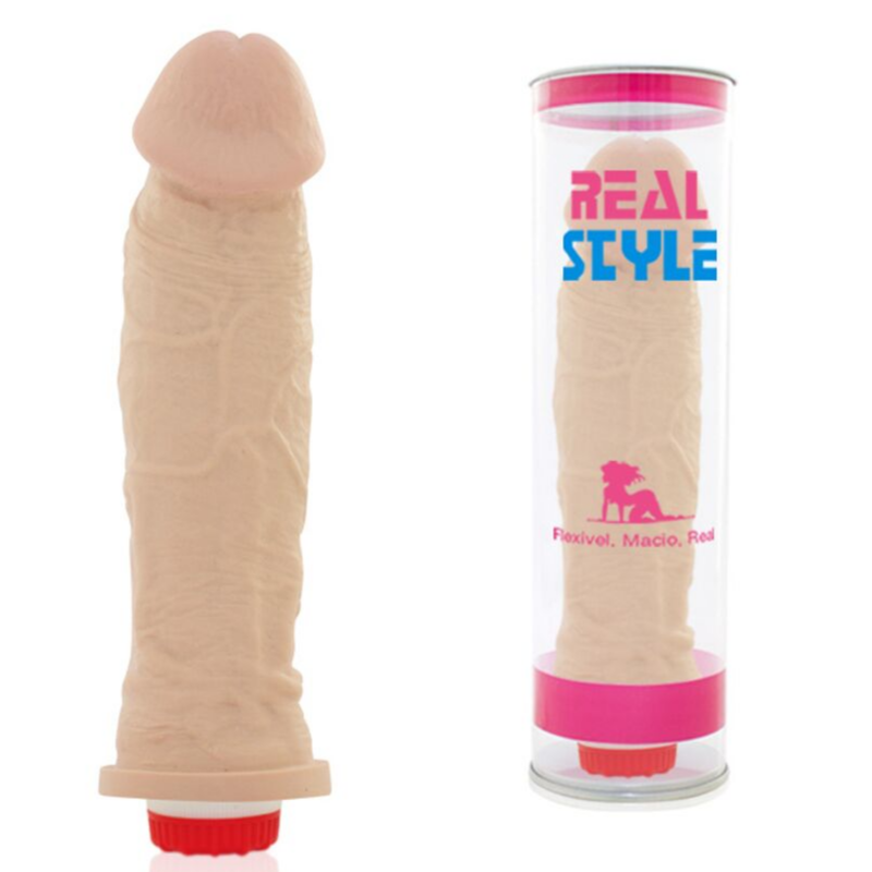 Pênis REAL PETER Charmoso Style com Vibrador 20x5cm - Sex shop