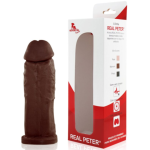 Pênis Real Peter Larger Marrom - 18x5cm - Sexshop