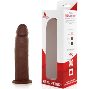 Pênis Real Peter Marrom Inusitado - 4 x 20 cm - Sexshop