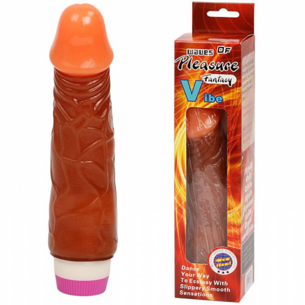 Pênis Realistico com Vibrador Negro 17x4,5 cm - Sex shop