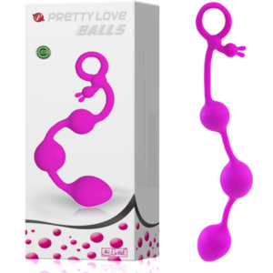 Plug Anal 3 Esferas em Silicone triplo Pretty Love BALLS - Sexshop