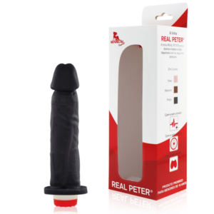 Pênis Real Peter vibrador Preto Boss - 4 x 18 cm - Sexshop