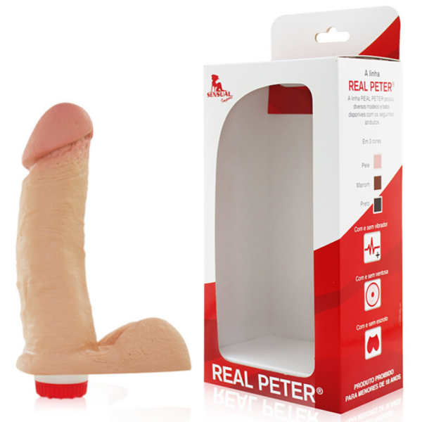 Pênis Real Peter vibrador - 4 x 16 cm - Sex Shop