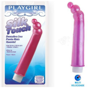 Vibrador Ponto G Silk Touch - com Esferas Rosa - Sex shop