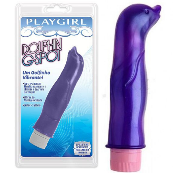 Vibrador Dolphin G-Spot formato de golfinho - Violeta - Sexshop