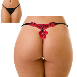 Tanga Abusada - Micro Fibra com bordado tipo borboleta - Sexshop