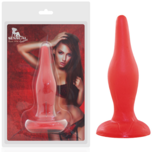 Plug Anal Real Peter 14,5 x 4cm - Vermelho - Sex Shop