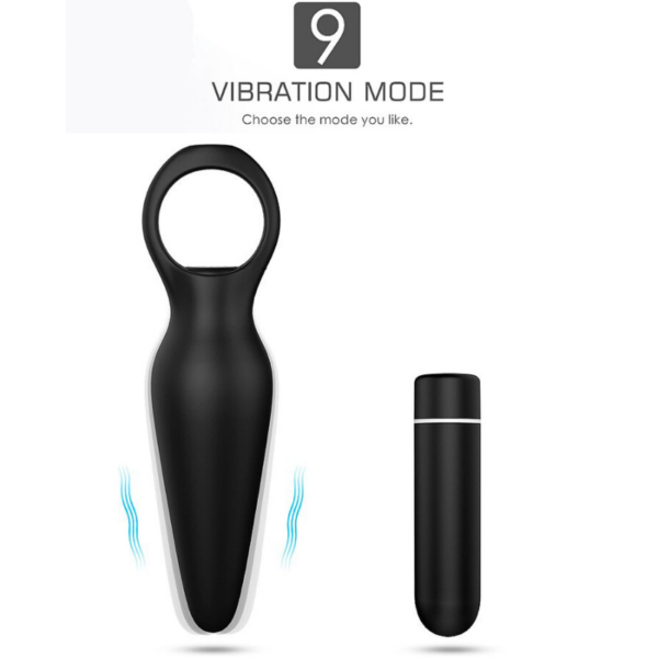 Plug Anal Vibrador e Alça de Segurança - Dada - S-Hande