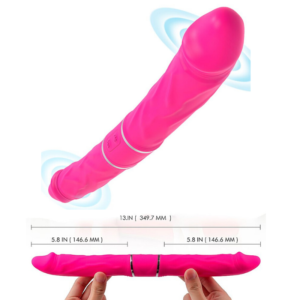 Pênis Duplo com Vibrador Hawaiano Dildo Cici - RCT - S-Hande