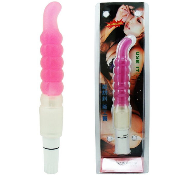 Vibrador e Estimulator G-Spot em Jelly - 16 x 2 cm - Sex shop