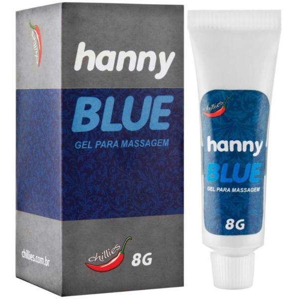 Kit 03 Anestésico Anal Hanny Blue 8gr Chillies - Sexshop