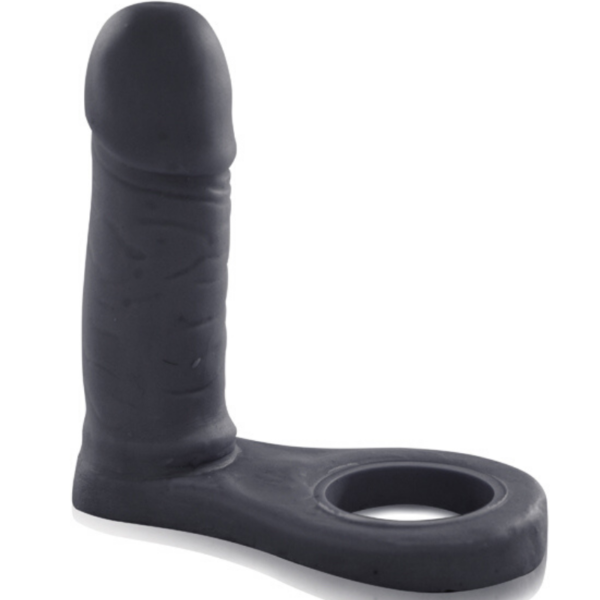 Anel Peniano Dupla penetração Preto - 10cm - Sex Shop