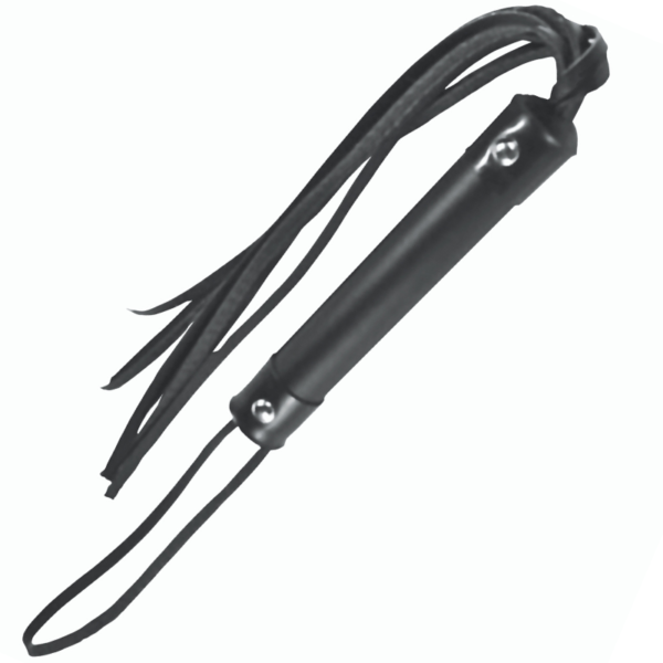 Chicote BDSM Curto, com 9 tiras 40cm - Sexshop