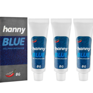 Kit 03 Anestésico Anal Hanny Blue 8gr Chillies - Sexshop