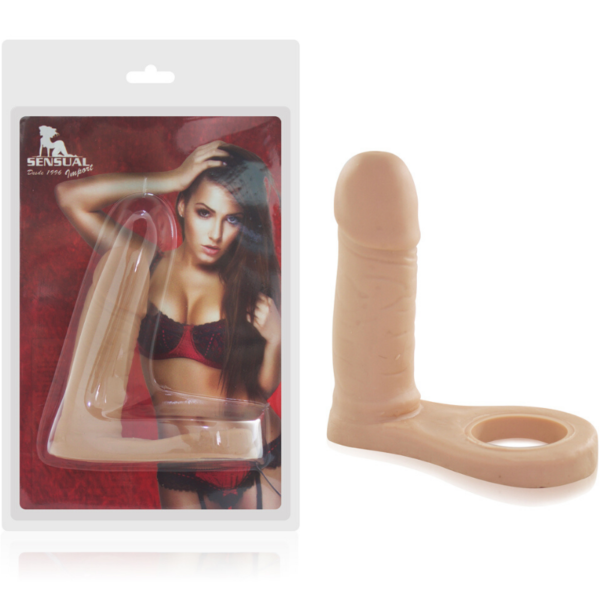 Anel Companheiro Dupla Penetração - 10cm - Sex Shop