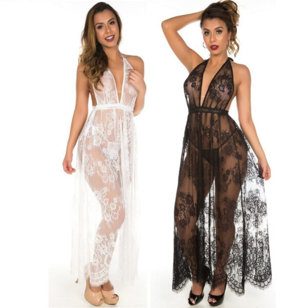 Kit 02 Camisola Longa Chantilly Pimenta Sexy