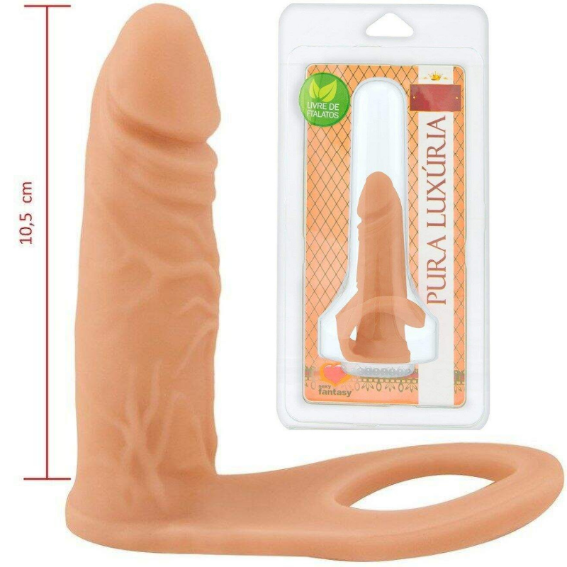 Pênis com anel Auxiliar 10cm x 2,8cm Sexy Fantasy - Sexshop