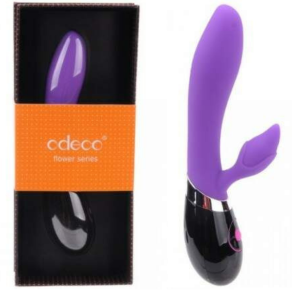 Vibrador com estimulador clitoriano feito em material de alta qualidade - Sexshop