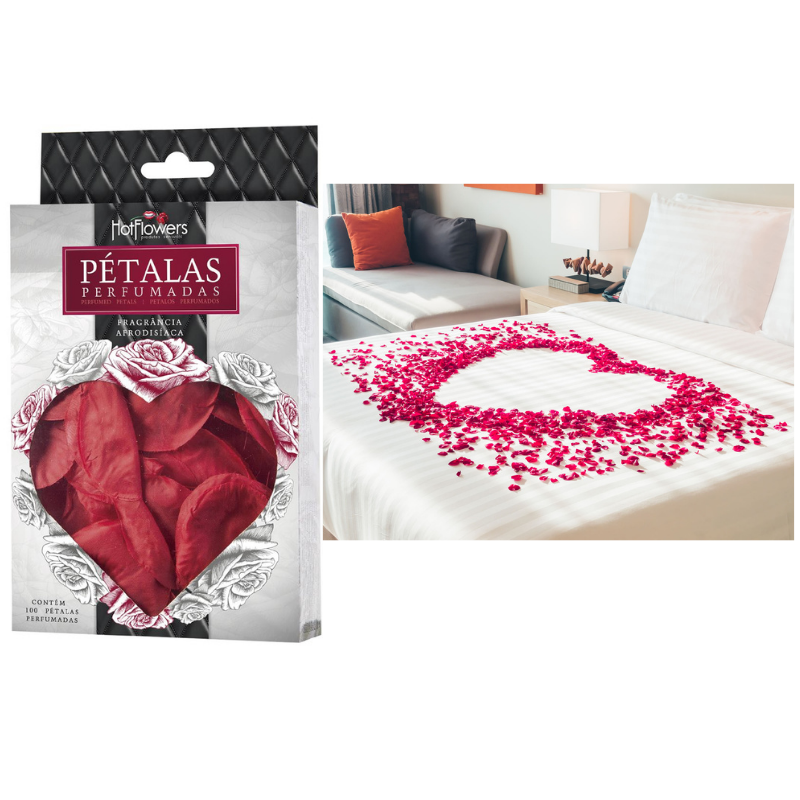 Pétalas de Rosas - Vermelha Hot Flowers - Sexshop