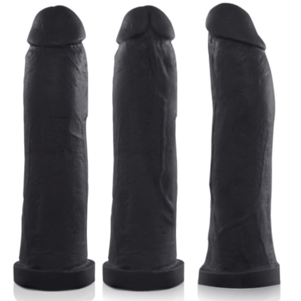 Pênis Real Peter Taurus Preto 19x4,5cm - Sexshop