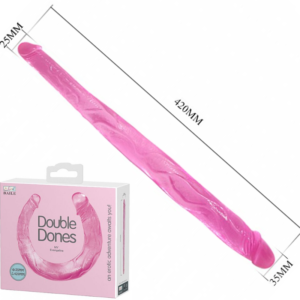 Pênis duas pontas uma fina e outra maior Dildo - Double Dones II - Baile - Sex shop