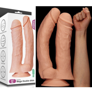 Pênis Duplo Grande Realístico - Mega Double Dildo - Lovetoy - Sex shop