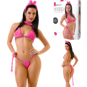 Fantasia Sensual Pantera Cor de Rosa - Sexshop