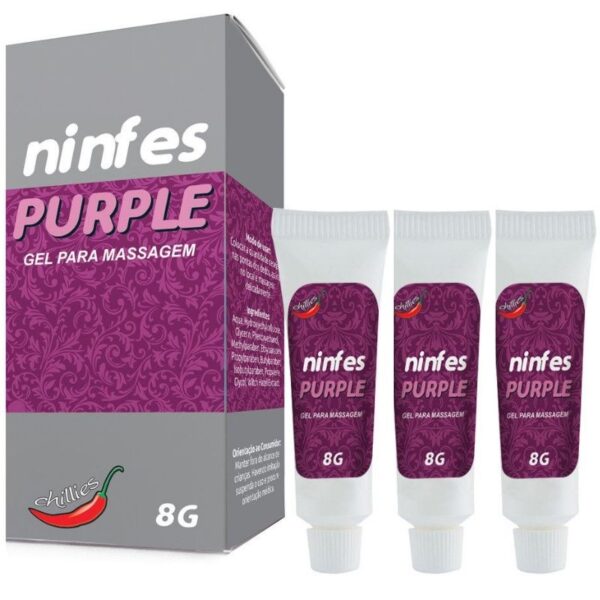Kit 03 Adstringente Ninfes Purple 8gr Chillies - Sexshop