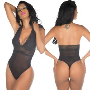 Body Sexy Preto Delicate Pimenta Sexy - Sexshop