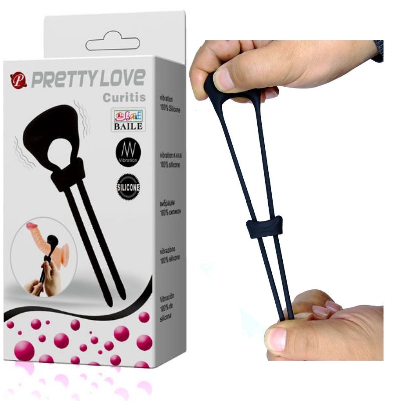 Anel peniano flexível com vibrador PRETTYLOVE Curitis - Sexshop