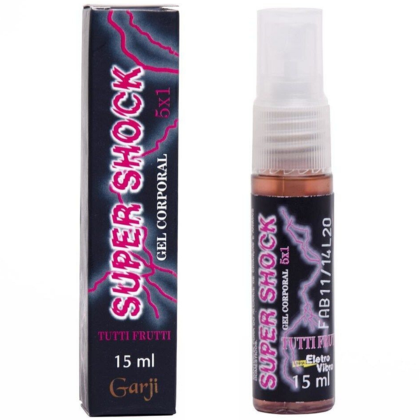 Super Shock Tutti-Frutti Excitante Elétrico Spray Unissex 15ml Garji - Sexshop