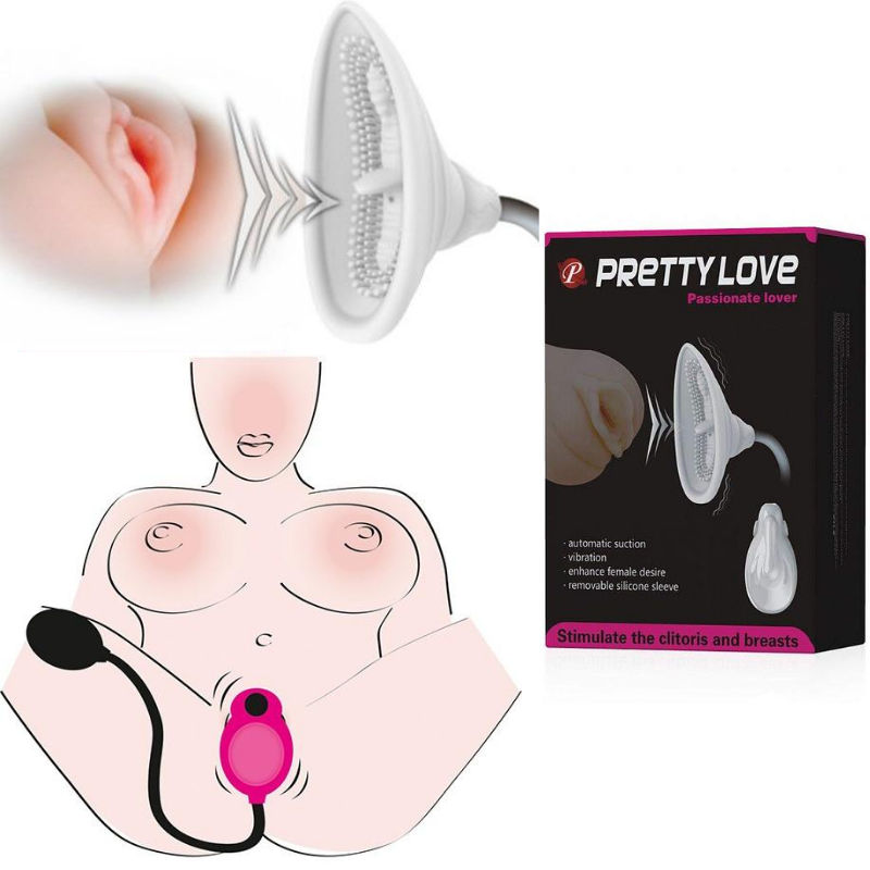 Estimulador Clitoriano com Sucção Automática com Vibrador - Pretty Love - Sexshop