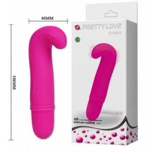 Vibrador Puro Silicone Ponto G - 10 níveis de vibração Dana - Sex shop