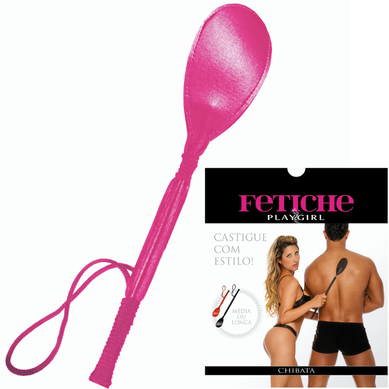Chibata BDSM média 30cm rosa - Sexshop