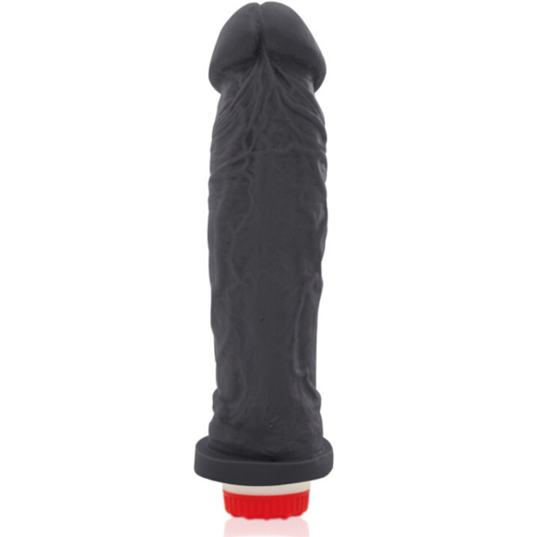 Pênis REAL PETER Charmoso Style Preto com Vibrador Preto 20x5cm - Sex shop