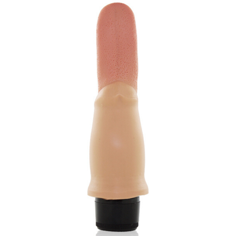 Pênis Real Peter Língua com Vibrador - 4 x 16 cm - Sex Shop