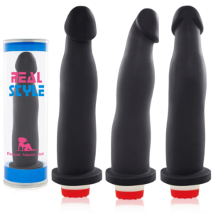 Pênis Real Peter Fit Style Preto 17,4x2,5cm - Sex shop