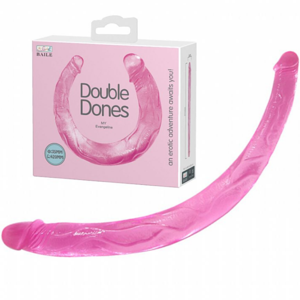 Pênis duas pontas uma fina e outra maior Dildo - Double Dones II - Baile - Sex shop