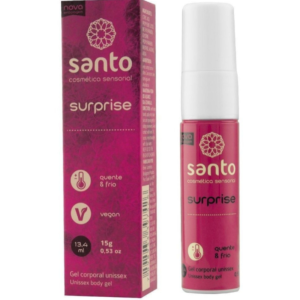 Gel Surprise Esquenta e Esfria Extraforte 15g Santo Sexo - Sexshop