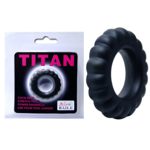 Anel Peniano Borracha TITAN ondulado - Sexshop