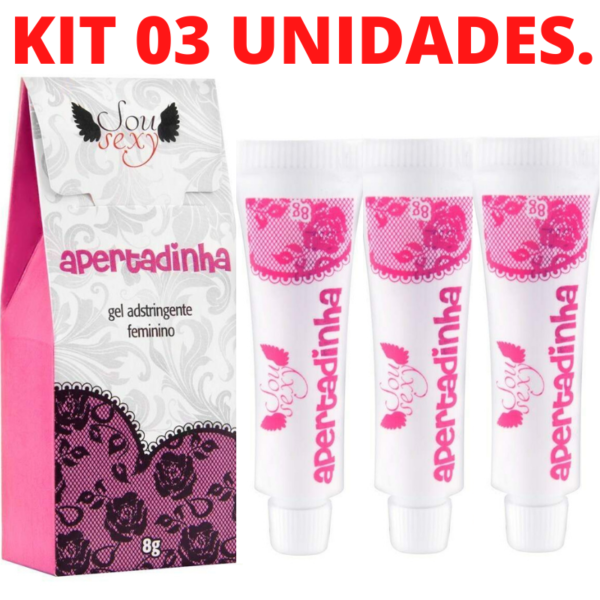 Kit 03 Apertadinha Gel Adstringente Sempre Virgem 8g SouSexy