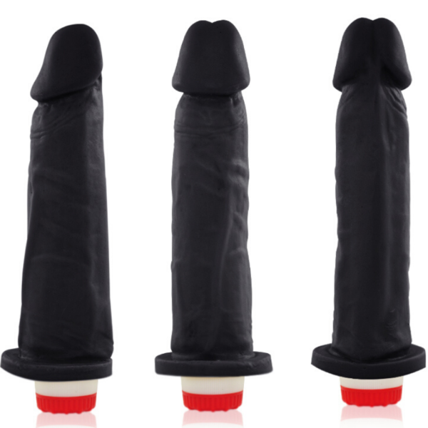 Pênis Real Peter vibrador Preto Boss - 4 x 18 cm - Sexshop