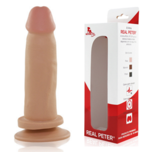Pênis Real Peter com Ventosa Adorador 15x3,5cm - Sex shop