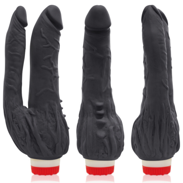 Pênis Real Peter vibrador Duplo Internacional Preto - Sex Shop