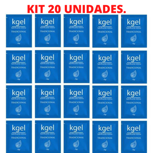 Kit 20 Unidades de Lubrificantes Sache 05 gramas - Sex shop