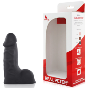 Pênis Real Peter Mini Thor 14,5x4cm Preto - Sexshop