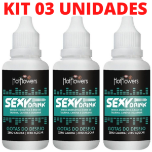 Kit 03 Energético SexyEnergy Dring Gotas 15ml - Sexshop