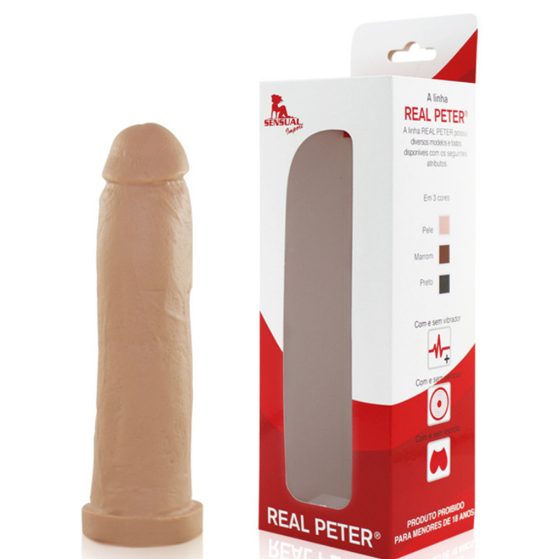 Pênis Grande Real Peter Taurus 19x4,5cm - Sex shop