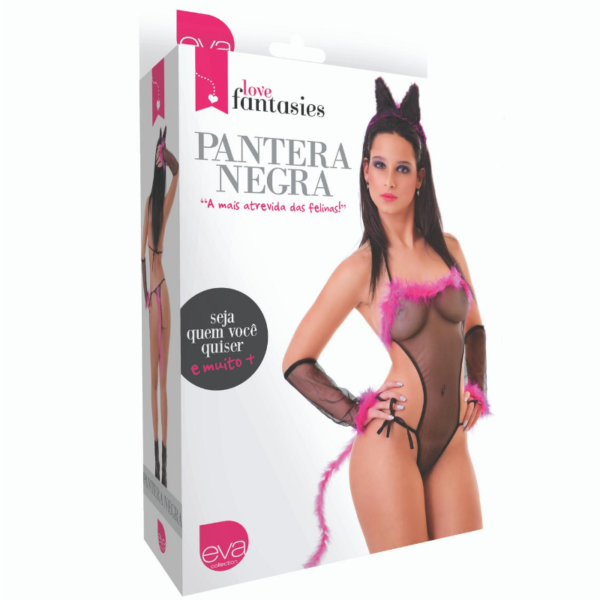 Fantasia Feminina Sensual Pantera Negra Love Fantasies