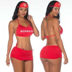 Fantasia Bombeira Star Pimenta Sexy - Sexshop